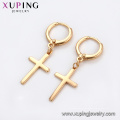 95859 Xuping Jewelry 18K vergoldet Kreuz Ohrring mit Kupferlegierung